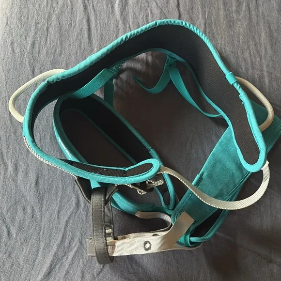 Petzl CORAX LT Climbing Harness - Turquoise Women's Size Small - Picture 3 of 9